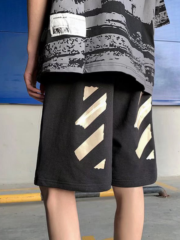 Men's Graphic Print Thin Loose Shorts-1