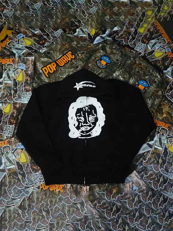 Men's Funny Street Print Oversized Hoodie-4
